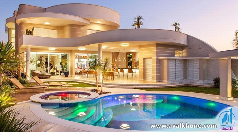 طراحی مدرن و لوکس شاه‌ نشین در ویلای شمال