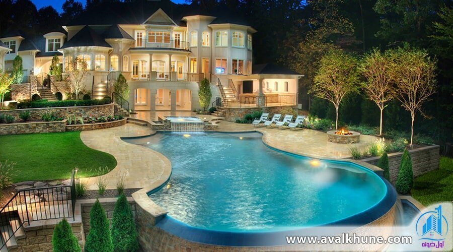 اصول طراحی و ساخت استخر در ویلا + هزینه ساخت استخر