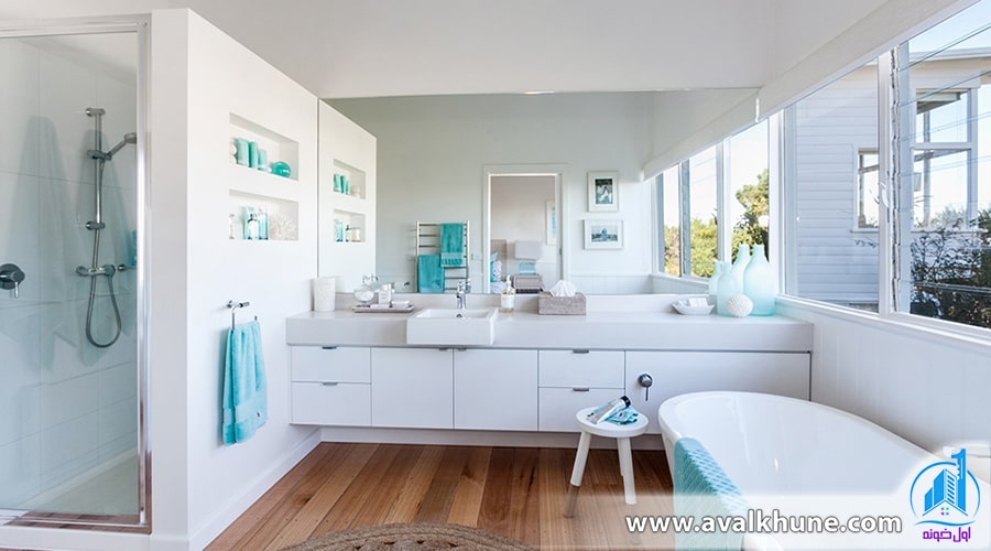 ایده‌های لاکچری و زیبا برای دکوراسیون حمام در ویلا و خانه‌های بزرگ