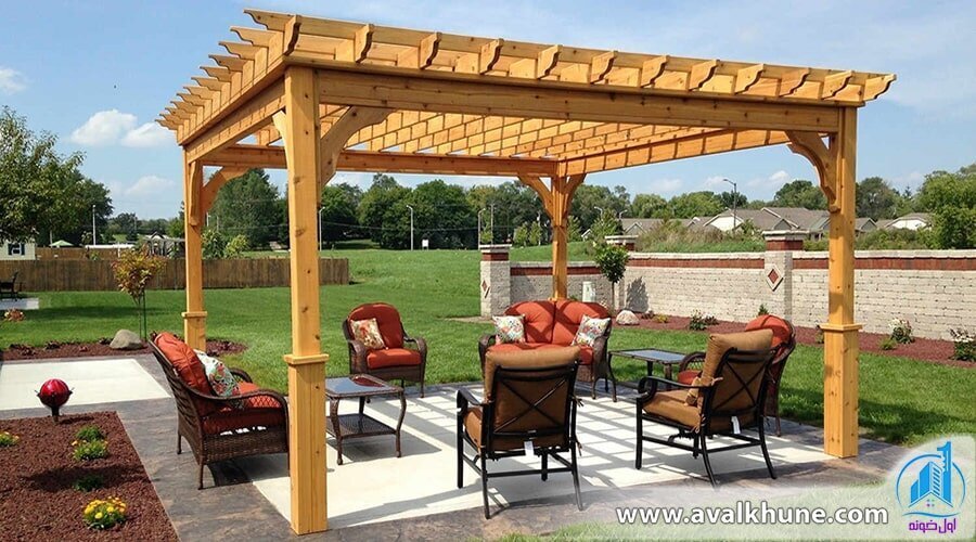 جدیدترین مدل‌ های آلاچیق برای ویلا