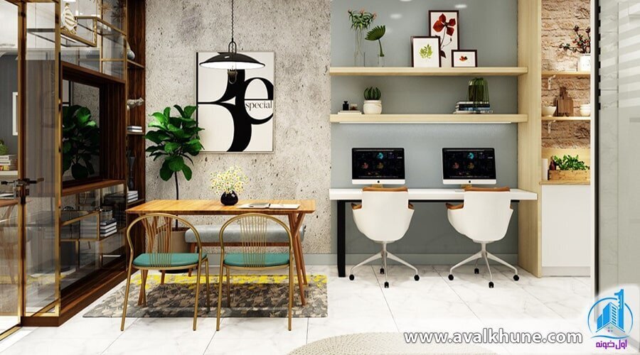 اصول طراحی دفتر کار در منزل که شرایط کار کردن را بهتر می‌کند!