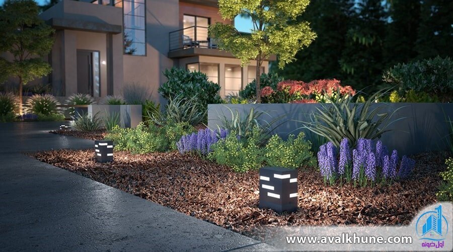 تکنیک‌های نورپردازی حیاط و باغچه ویلا به همراه مزایای آن