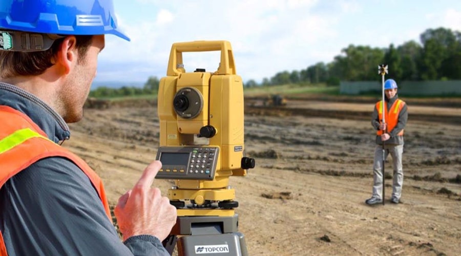 نقشه برداری زمین با دوربین در مازندران