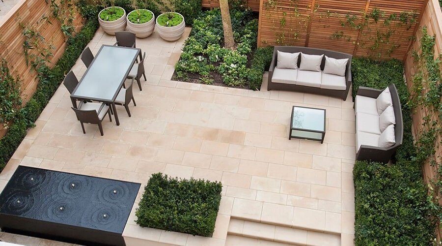 طراحی محوطه ویلا مدرن