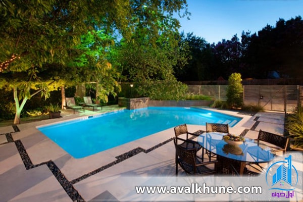 تصویری از استخر بعد از اتمام بازسازی