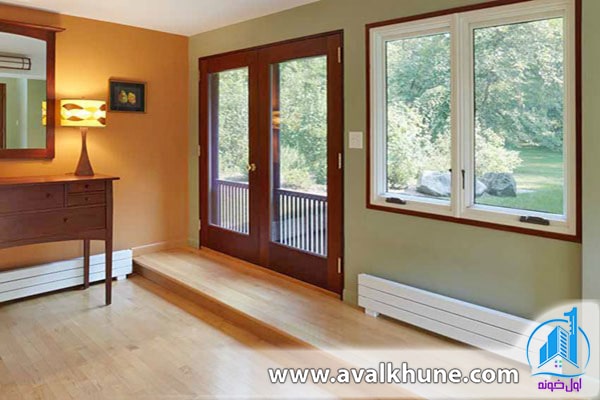 محل نصب رادیاتور قرنیزی درست زیر پنجره