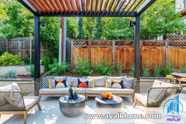 محوطه سازی ویلای شمال