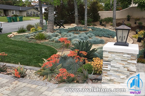 استفاده از پوششهای سنگ و صخره در محوطه سازی