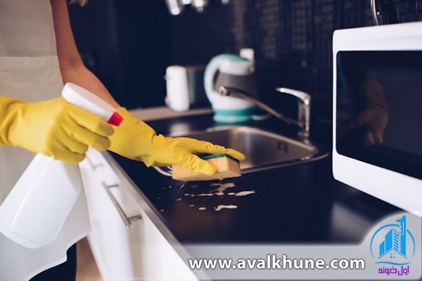 چک لیست تمیز کردن آشپزخانه در خانه تکانی عید چک لیست تمیز کردن آشپزخانه در خانه تکانی عید