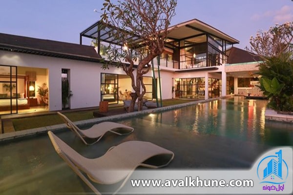 تقسیمبندی فضاهای داخلی ویلا