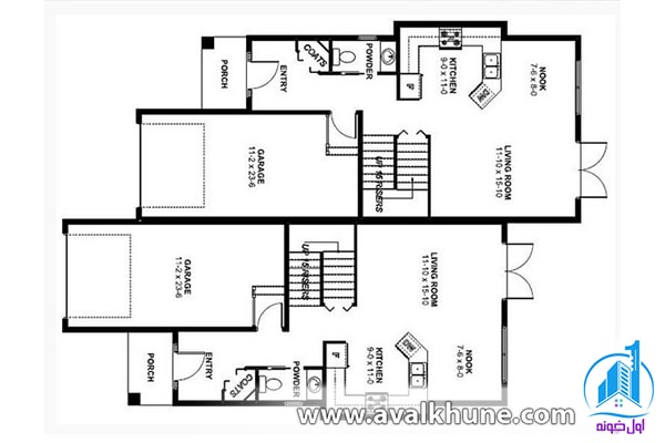 پلان اختصاصی طبقه همکف