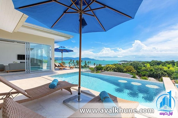 موقعیت مکانی ویلا در یک منطقه رو به رشد