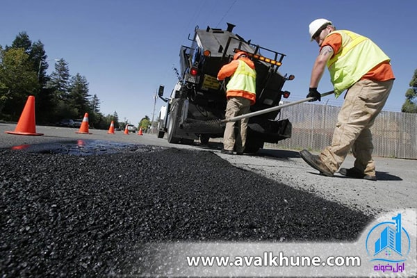 مراحل اجرای آسفالت در جادههای بابل و لاریجان