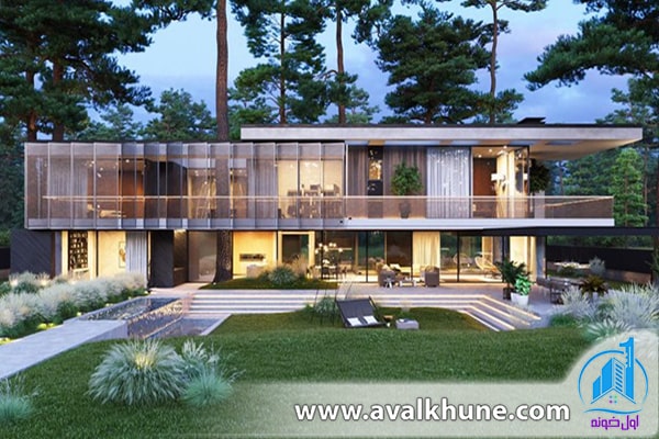 انواع معماری ویلا جنگلی در مازندران