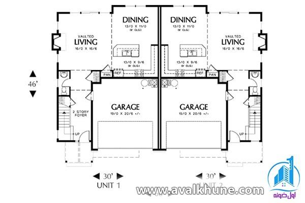 پلان طبقه همکف