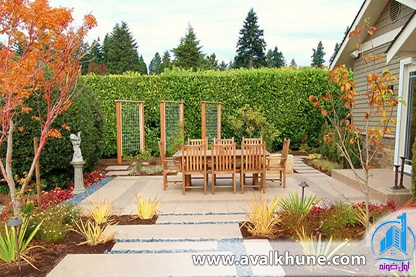 ویژگی انواع متریال‌ها برای طراحی مسیر محوطه ویلا