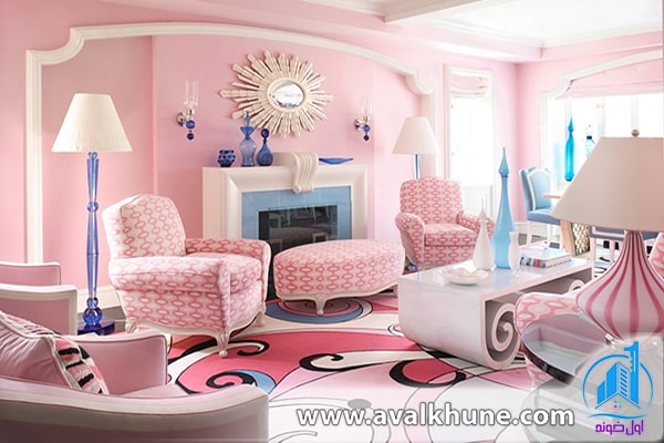 طراحی به سبک مونوکروم با رنگ صورتی طراحی به سبک مونوکروم با رنگ صورتی