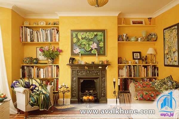 طراحی داخلی به سبک مونوکروم با رنگ زرد طراحی داخلی به سبک مونوکروم با رنگ زرد