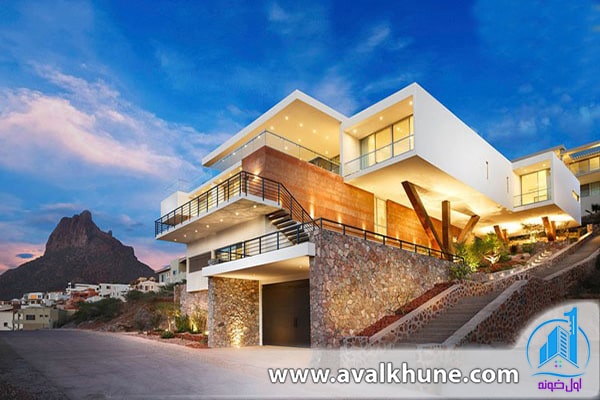 عوامل موثر در تعیین هزینه طراحی ویلا روی شیب