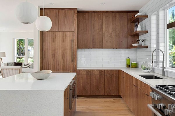 هندسه آشپزخانههای ال شکل