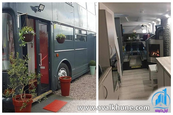 خانهای به شکل اتوبوس دو طبقه؛ دوبلین، ایرلند خانهای به شکل اتوبوس دو طبقه؛ دوبلین، ایرلند