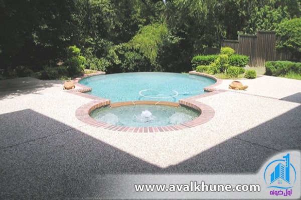 استخر ویلا پیش از بازسازی