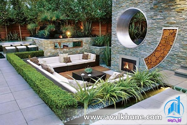 نورپردازی مسیرهای محوطه ویلا