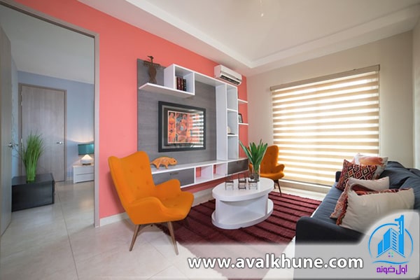 اتاق نشیمن ویلای دوبلکس