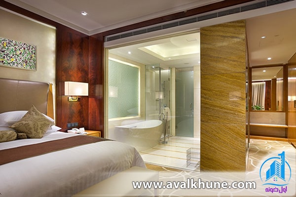 حمام و سرویس بهداشتی در اتاق خواب مستر رویال حمام و سرویس بهداشتی در اتاق خواب مستر رویال