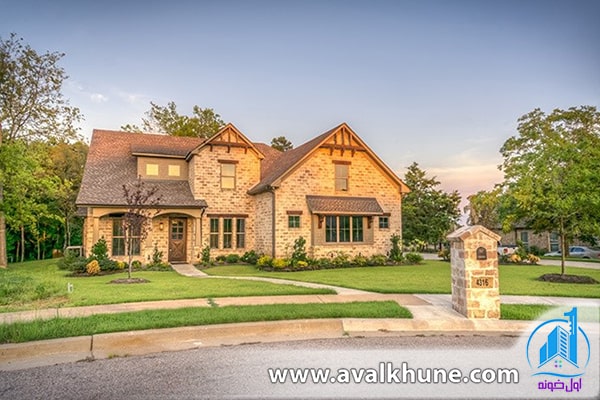 محوطه سازی ویلا با استفاده از چمن کاری