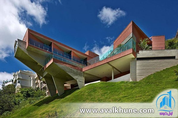 مقاومسازی ویلا در زمین شیبدار