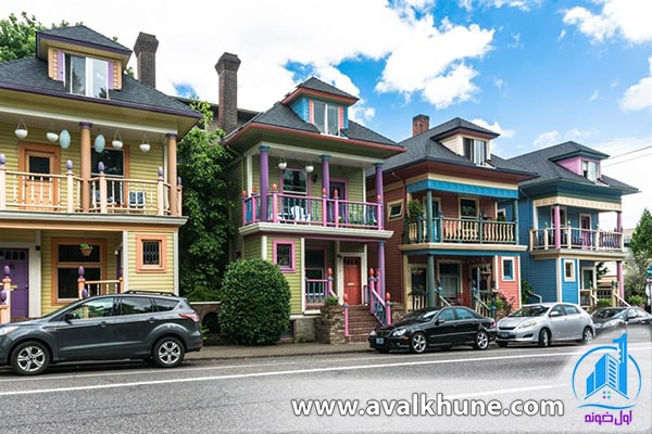 خانههای رنگارنگ، اورگان، ایالات متحده آمریکا خانههای رنگارنگ، اورگان، ایالات متحده آمریکا