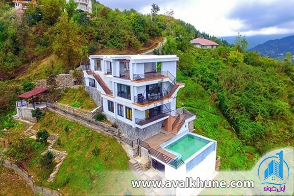 هزینه ساخت ویلا در زمین شیبدار