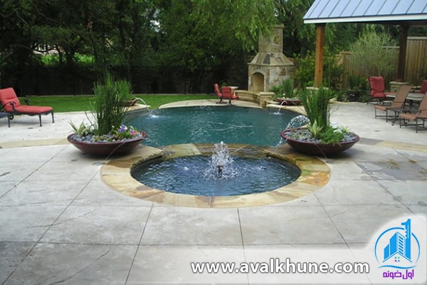 استخر ویلا پس از بازسازی