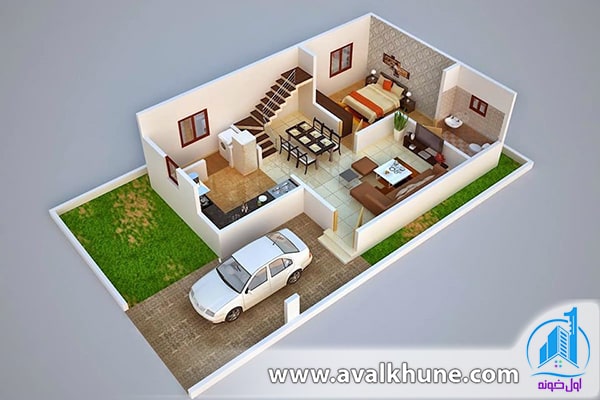 طراحی پلان طبقه همکف