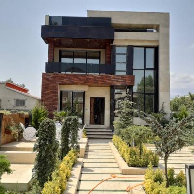 ویلا تریبلکس نما مدرن جنگلی